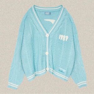 Official Taylor Swift 1989 Cardigan Blue